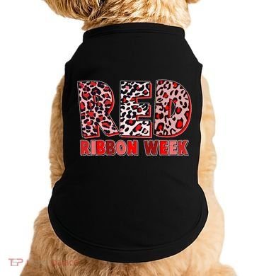 Red Ribbon Week Awareness Doggie Tank