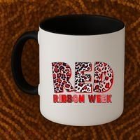 Red Ribbon Week Awareness Coffee Mug thumb 2