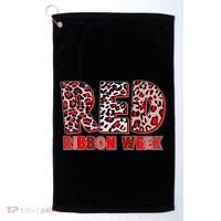 Red Ribbon Week Awareness Golf Towel thumb 0