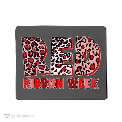 Red Ribbon Week Awareness Mousepad
