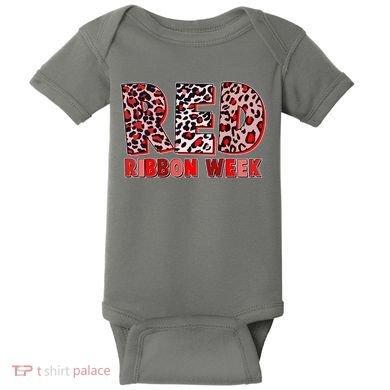 Red Ribbon Week Awareness Baby Bodysuit