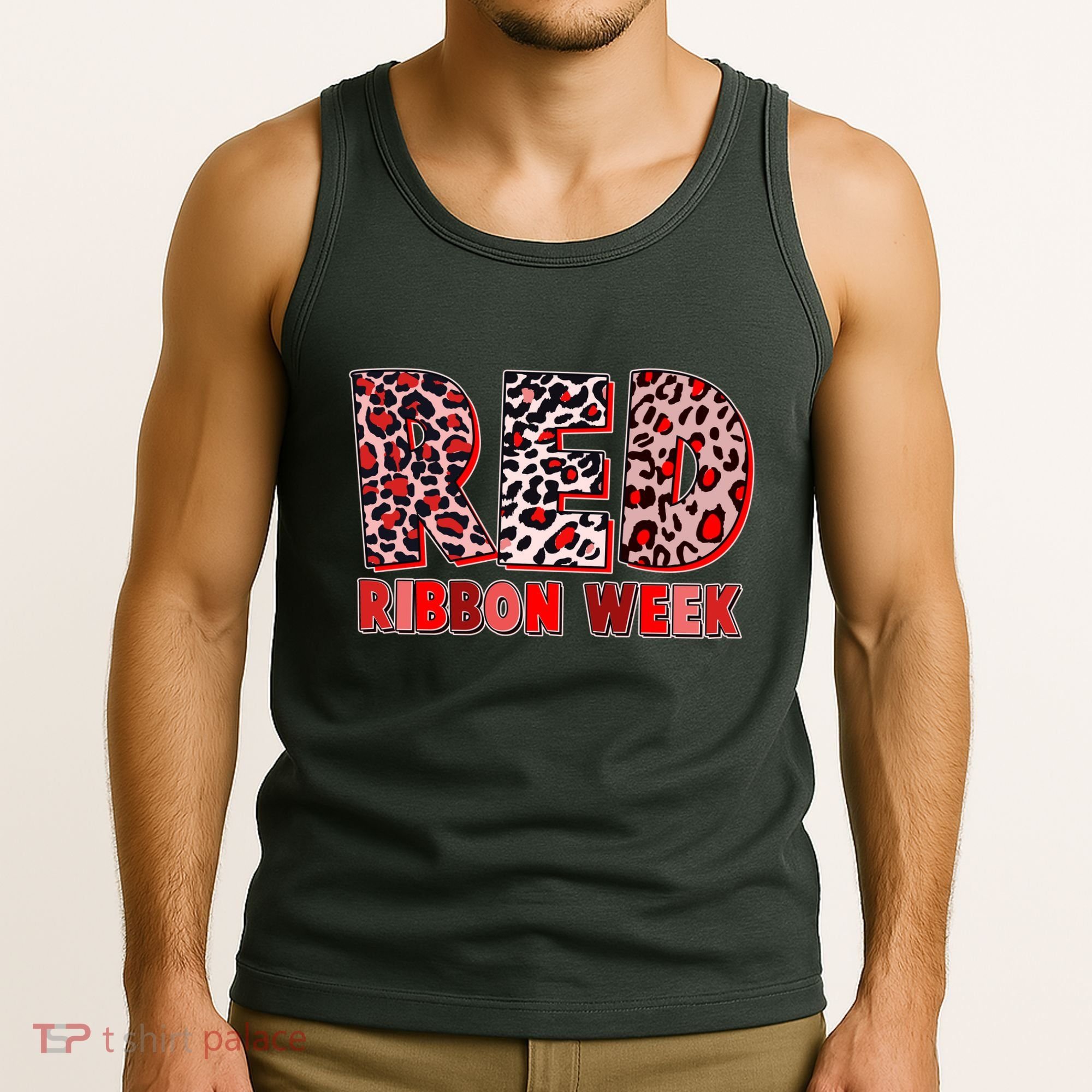 Red Ribbon Week Awareness Tank Top