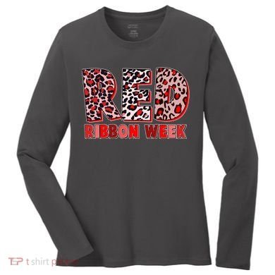 Red Ribbon Week Awareness Women's Long Sleeve Shirt