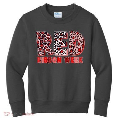Red Ribbon Week Awareness Kids Sweatshirt