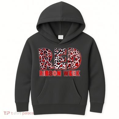 Red Ribbon Week Awareness Kids Hoodie