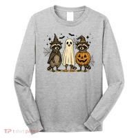 Retro Raccoon Witch Scary Halloween Pumpkin  Long Sleeve Shirt thumb 0