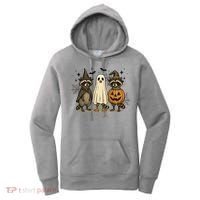Retro Raccoon Witch Scary Halloween Pumpkin  Women's Hoodie thumb 0