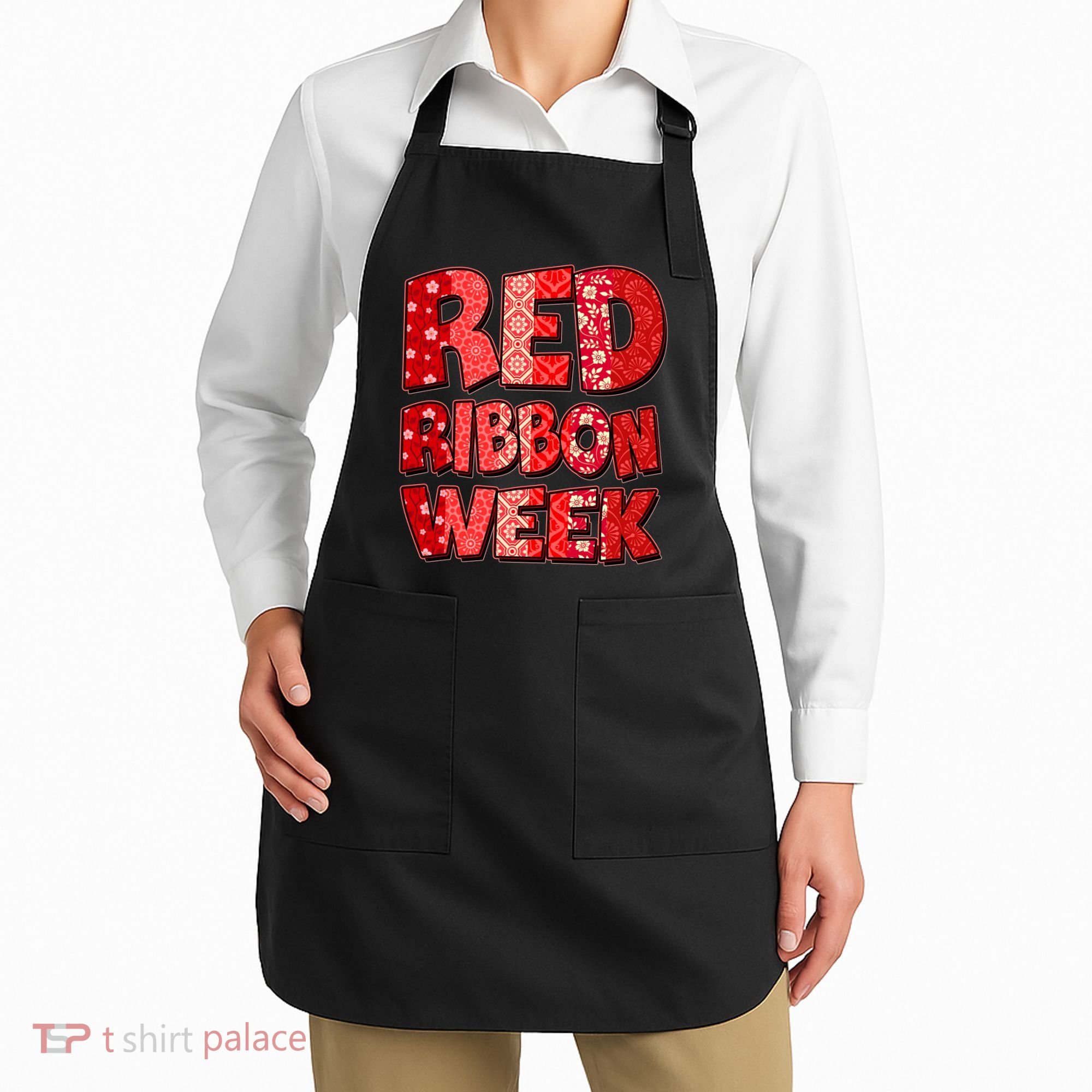 Red Ribbon Weekend Substance Abuse Awareness Apron