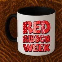 Red Ribbon Weekend Substance Abuse Awareness Coffee Mug thumb 2