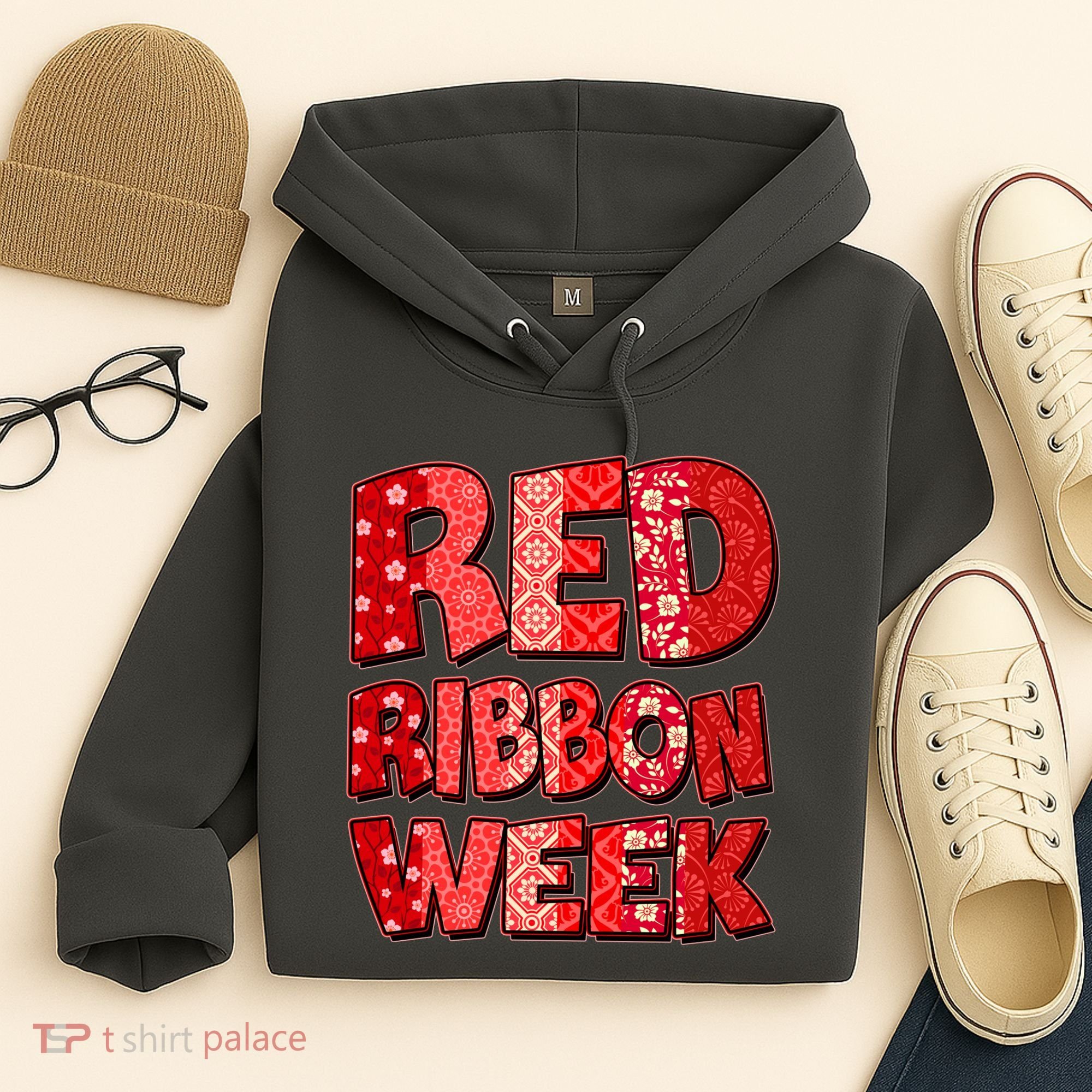 Red Ribbon Weekend Substance Abuse Awareness Hoodie