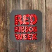 Red Ribbon Weekend Substance Abuse Awareness Coaster thumb 0