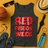 Red Ribbon Weekend Substance Abuse Awareness Tank Top thumb 4