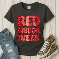 Red Ribbon Weekend Substance Abuse Awareness Women's T-Shirt thumb 3