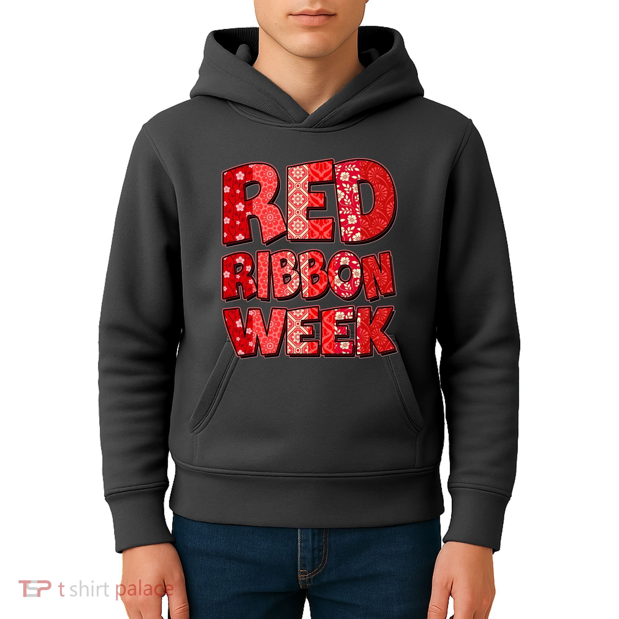 Red Ribbon Weekend Substance Abuse Awareness Kids Hoodie