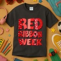 Red Ribbon Weekend Substance Abuse Awareness Kids T-Shirt thumb 3
