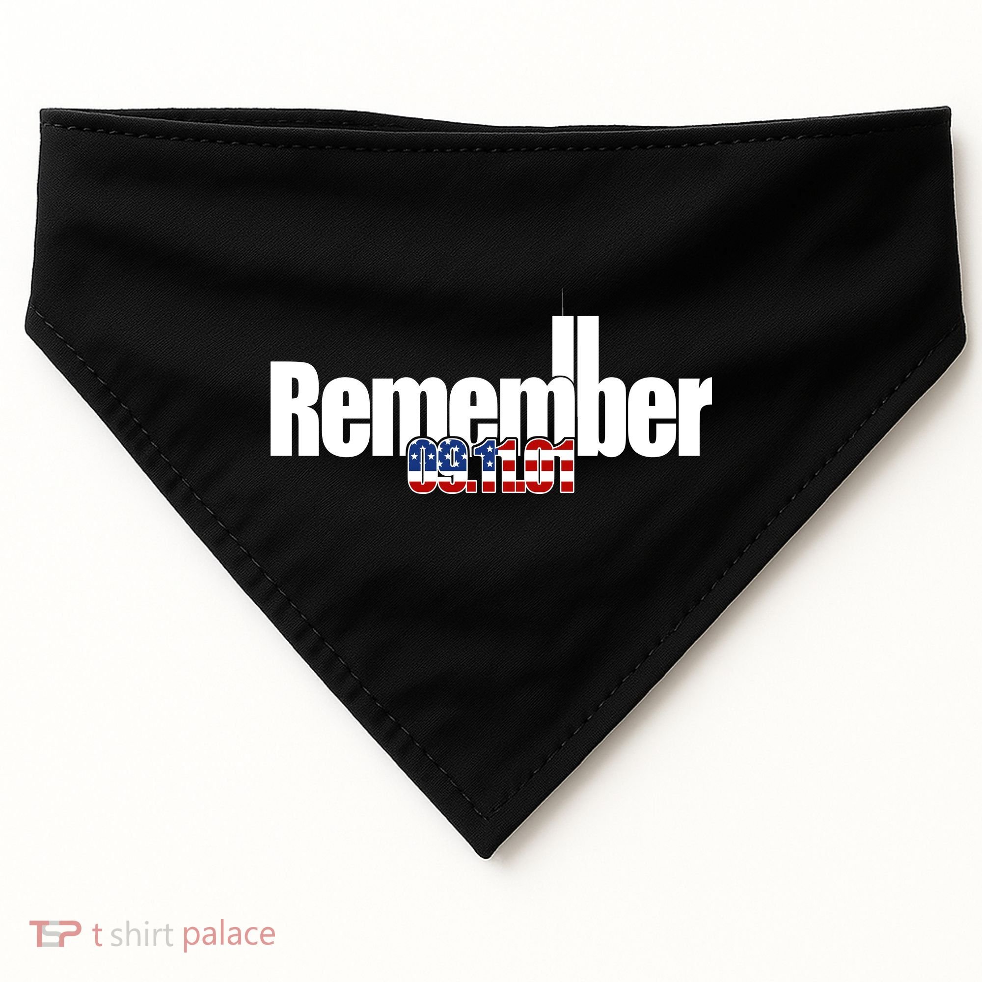 Remember September 11th 09.11.01 USA-Made Doggie Bandana