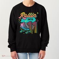 Roller Skate 11th Birthday Party Rolling into 11 Retro  Women's Sweatshirt thumb 0