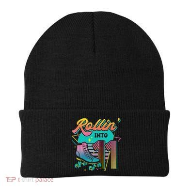 Roller Skate 11th Birthday Party Rolling into 11 Retro  Beanie