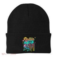Roller Skate 11th Birthday Party Rolling into 11 Retro  Beanie thumb 0