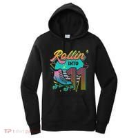 Roller Skate 11th Birthday Party Rolling into 11 Retro  Women's Hoodie thumb 0