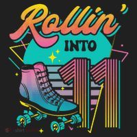 Roller Skate 11th Birthday Party Rolling into 11 Retro  Tumbler thumb 3