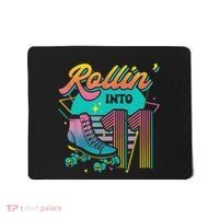 Roller Skate 11th Birthday Party Rolling into 11 Retro  Mousepad thumb 0