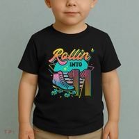 Roller Skate 11th Birthday Party Rolling into 11 Retro  Toddler T-Shirt thumb 2