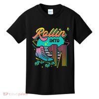 Roller Skate 11th Birthday Party Rolling into 11 Retro  Kids T-Shirt thumb 0