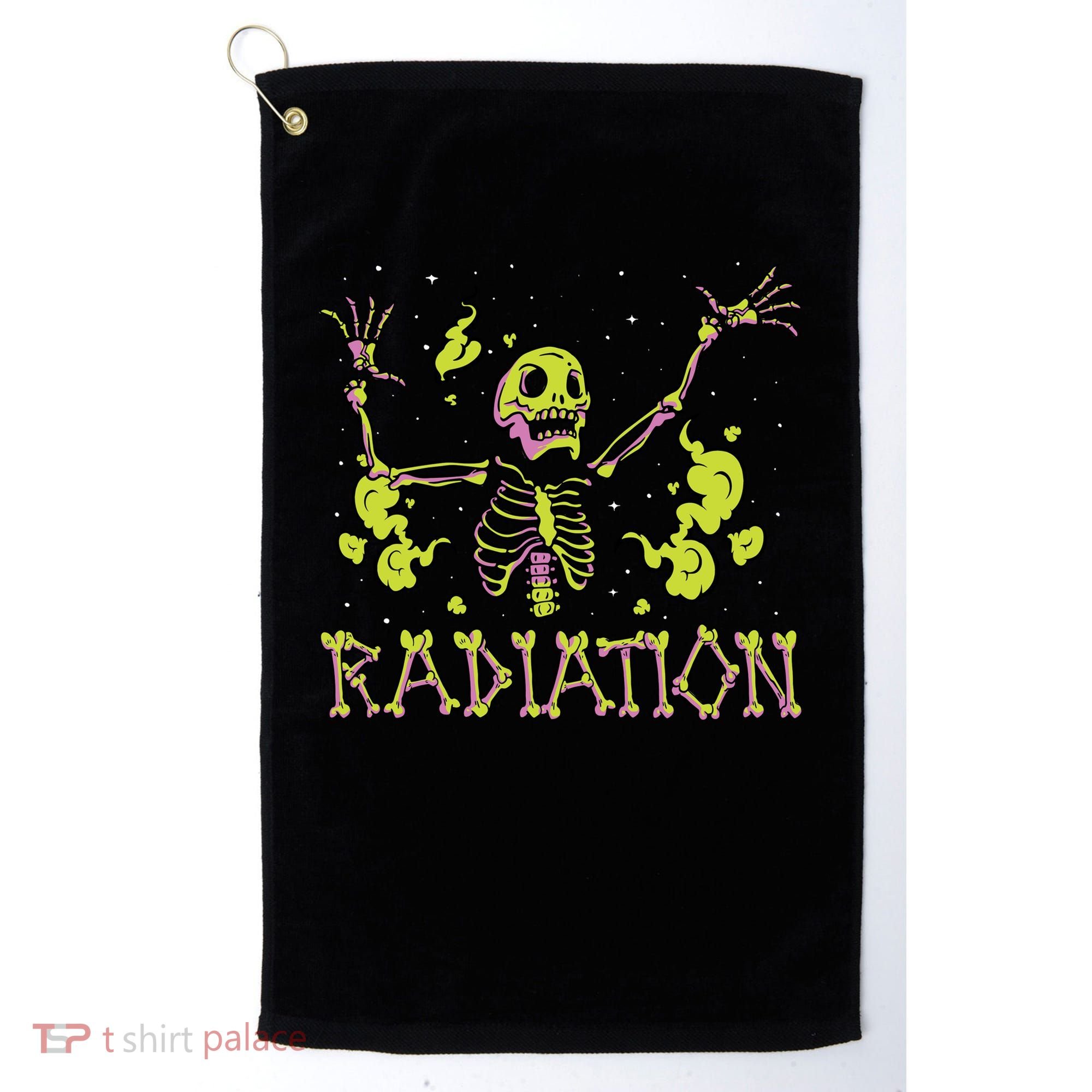 Radiation Skeleton Golf Towel