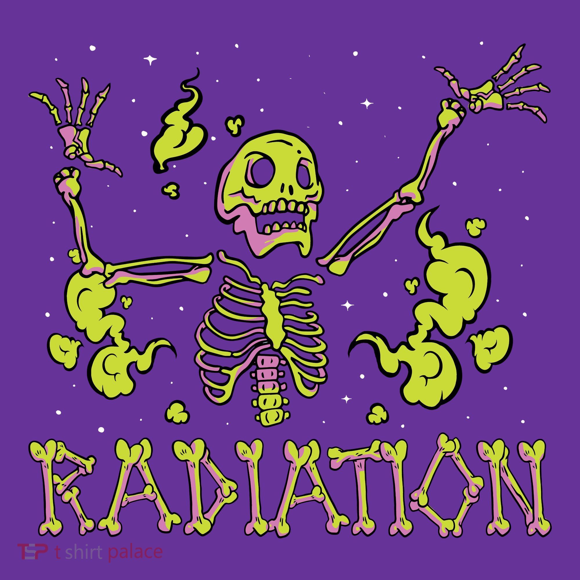 Radiation Skeleton Button
