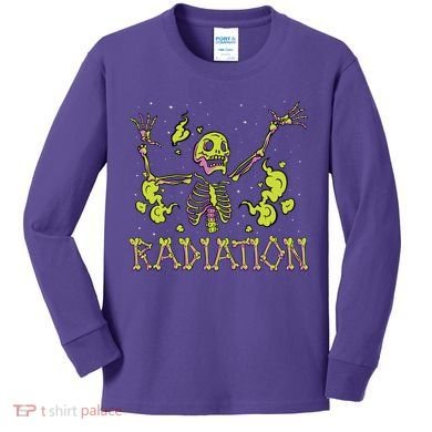 Radiation Skeleton Kids Long Sleeve Shirt