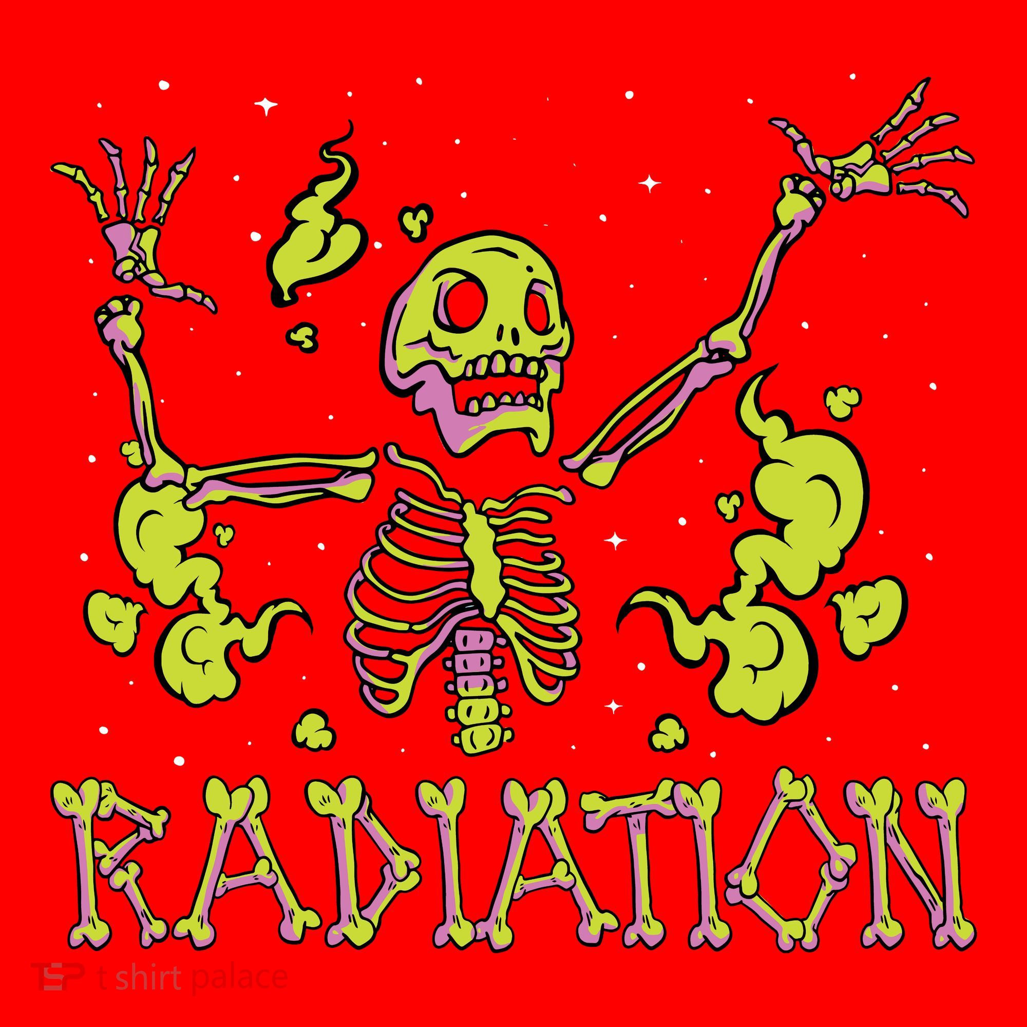 Radiation Skeleton Santa Hat