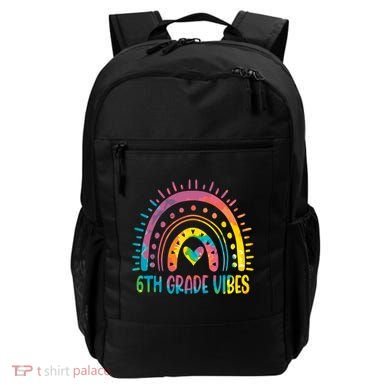 Rainbow Sixth 6Th Grade Vibes Back To School Tie Dye Gift Backpack
