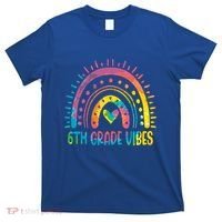 Rainbow Sixth 6Th Grade Vibes Back To School Tie Dye Gift T-Shirt thumb 0