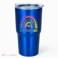 Rainbow Sixth 6Th Grade Vibes Back To School Tie Dye Gift Tumbler thumb 0