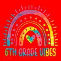 Rainbow Sixth 6Th Grade Vibes Back To School Tie Dye Gift Santa Hat thumb 1