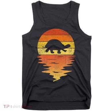 Retro Sunset 70s Vintage Turtle Tank Top