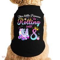 Roller Skate 8th Birthday 8 Year Old Girl Party Outfit Doggie Tank thumb 0