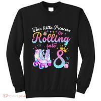 Roller Skate 8th Birthday 8 Year Old Girl Party Outfit Sweatshirt thumb 0