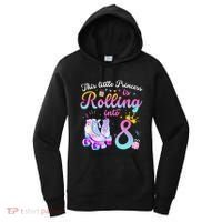 Roller Skate 8th Birthday 8 Year Old Girl Party Outfit Women's Hoodie thumb 0