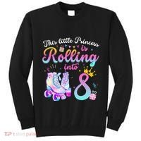 Roller Skate 8th Birthday 8 Year Old Girl Party Outfit Tall Sweatshirt thumb 0