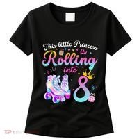 Roller Skate 8th Birthday 8 Year Old Girl Party Outfit Women's T-Shirt thumb 0
