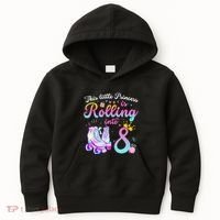 Roller Skate 8th Birthday 8 Year Old Girl Party Outfit Kids Hoodie thumb 0