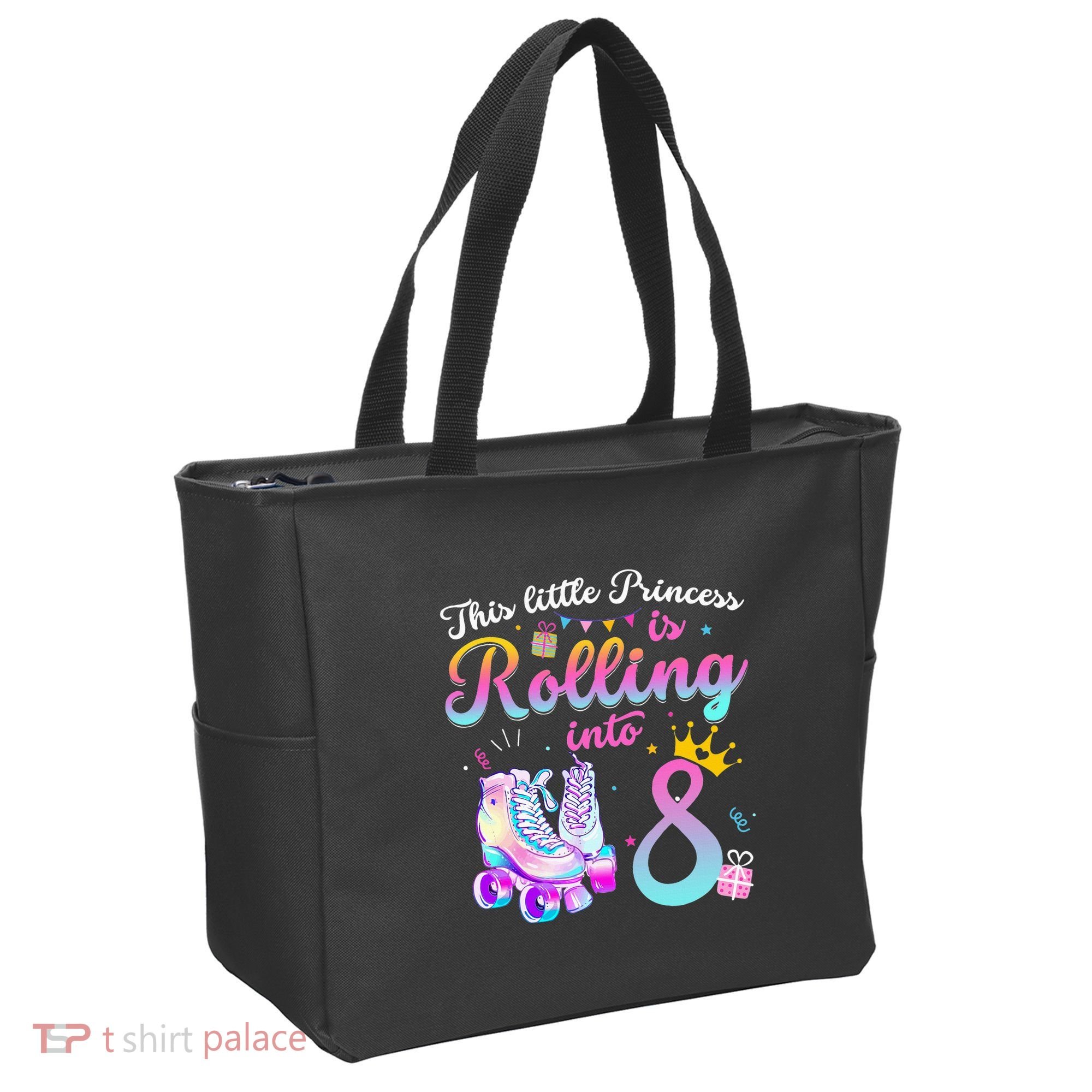 Roller Skate 8th Birthday 8 Year Old Girl Party Outfit Tote Bag
