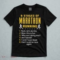 Runner Sport Athlete 6 Stages Of Marathon Running T-Shirt thumb 5