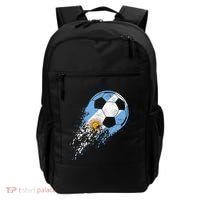 retro Soccer Argentinian Flag Pride Soccer Player Backpack thumb 0