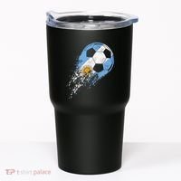 retro Soccer Argentinian Flag Pride Soccer Player Tumbler thumb 0