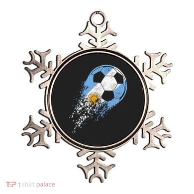 retro Soccer Argentinian Flag Pride Soccer Player Ornament