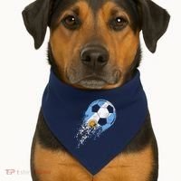 retro Soccer Argentinian Flag Pride Soccer Player USA-Made Doggie Bandana thumb 1