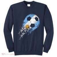 retro Soccer Argentinian Flag Pride Soccer Player Sweatshirt thumb 0